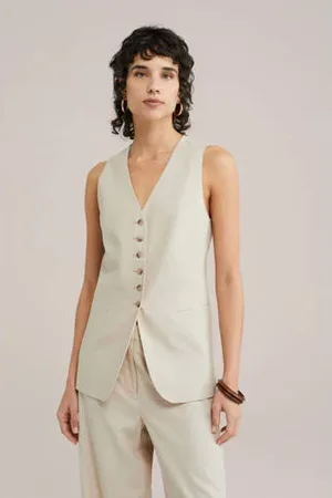 WE Fashion Gilet beige