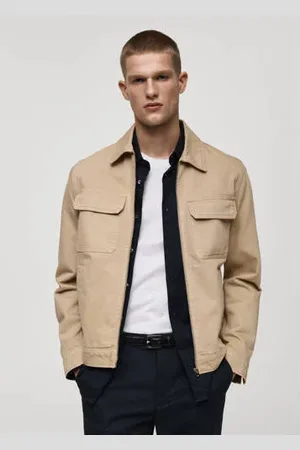MANGO Spijkerjas beige