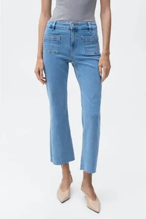 MANGO Wide leg jeans