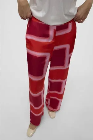 VERO MODA Straight high waist casual broek