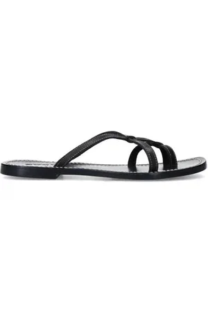 Sacha Leren slippers
