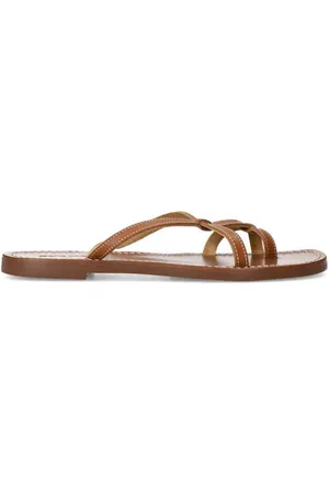 Sacha Leren slippers