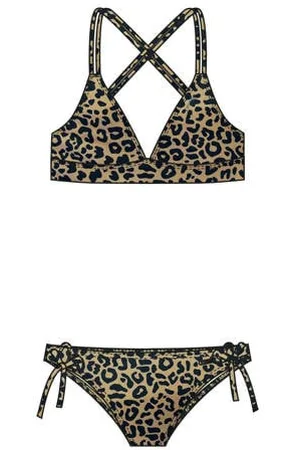 Protest Voorgevormde triangel bikini PRTSPLASH beige/zwart