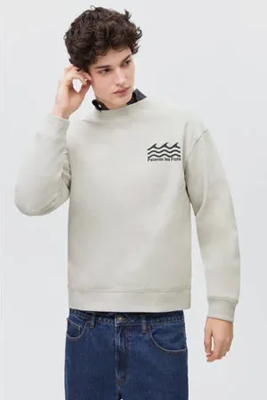 MANGO Sweater ecru