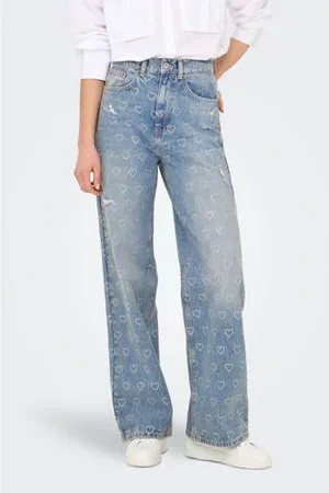 ONLY High waist wide leg jeans