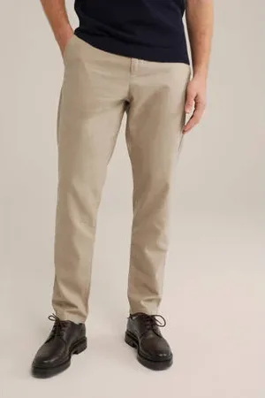 WE Fashion Tapered chino beige