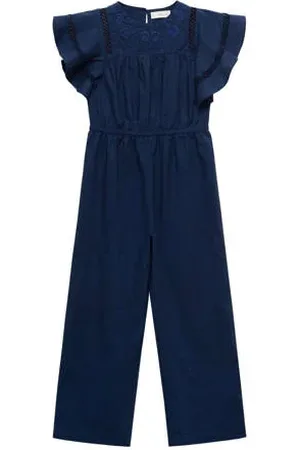 MANGO Jumpsuit donkerblauw