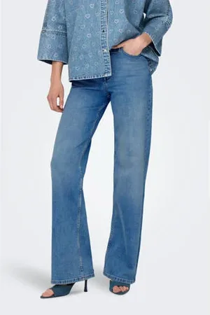 ONLY High waist wide leg jeans