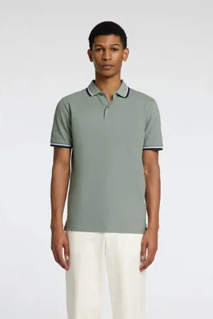 SELECTED Slim polo groen