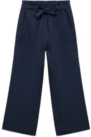 MANGO Casual broek donkerblauw