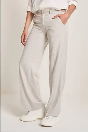 Para Mi Wide leg high waist casual broek