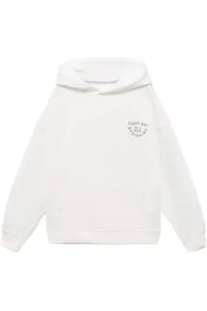 MANGO Hoodie wit