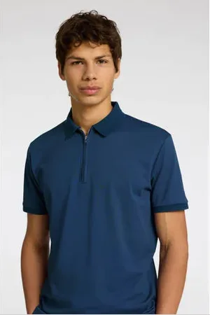 SELECTED Regular polo blauw