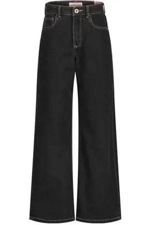 Vingino Wide leg jeans black denim
