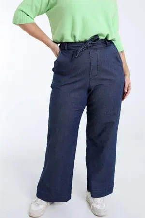 Paprika High waist loose fit jeans dark blue denim