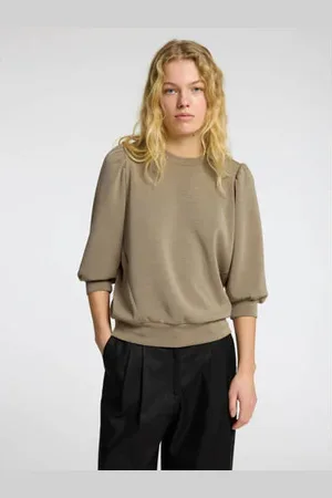 SELECTED Sweater grijsgroen