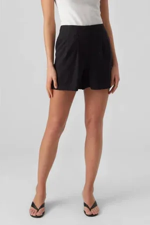 VERO MODA High waist regular fit short VMJESMILO met linnen