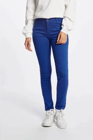 Morgan Low waist skinny broek blauw