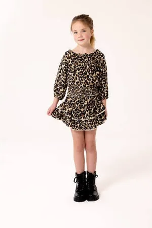 ONLY KIDS GIRL strokenrok met panterprint