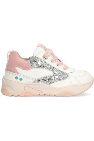 Bunnies JR Ciske Chunky leren sneakers met glitters