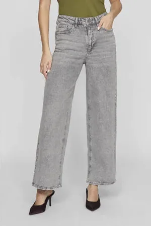 VILA High waist wide leg jeans