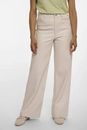 Rino & Pelle Straight high waist coated broek