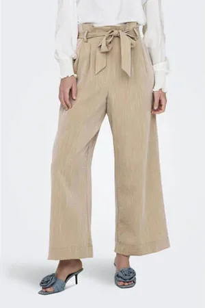 ONLY Wide leg high waist casual broek