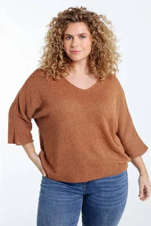 Paprika Top fijn gebreid