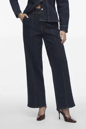 VILA High waist wide leg jeans