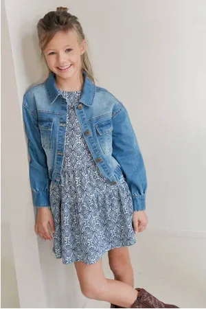 Like Flo Spijkerjas medium blue denim