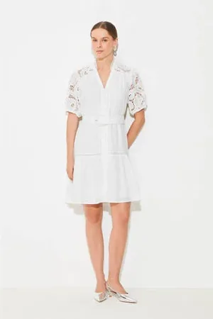 Suncoo Korte jurk broderie