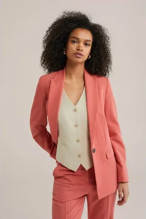 WE Fashion Getailleerde blazer oudroze
