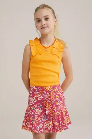 WE Fashion Haltertop rib gebreid