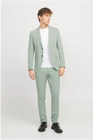 JACK & JONES PREMIUM super slim kostuum JPRFRANCO lichtgroen