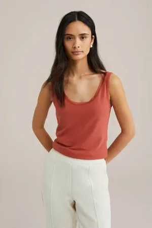 WE Fashion Singlet rood