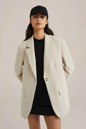 WE Fashion Oversized blazer beige