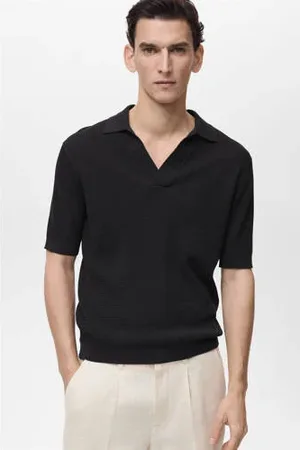 MANGO Regular polo fijn gebreid