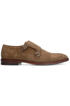 Manfield Suède gespschoenen