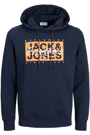 JACK & JONES Hoodie donkerblauw