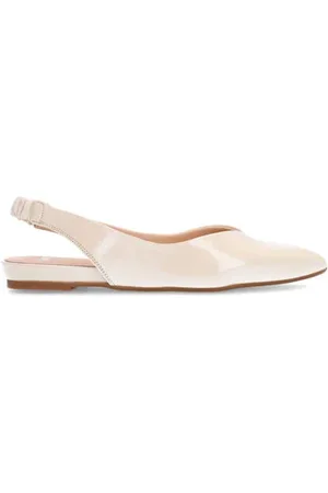 Manfield Leren slingback loafers