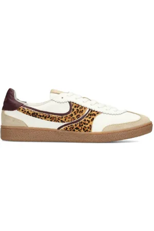 Haboob Polaro leren sneakers wit/panter