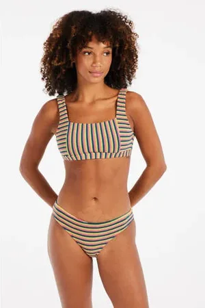 Protest Voorgevormde crop bikini PRTTUBEgeel/blauw/roze