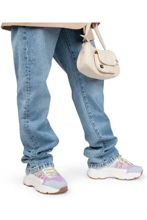 Posh By Poelman Ayoki chunky sneakers lichtroze/blauw
