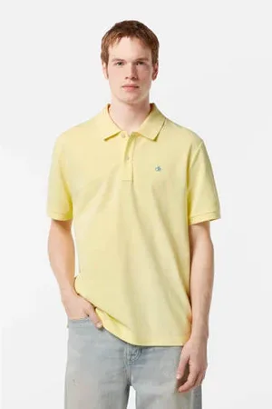 Scotch&Soda Regular polo geel