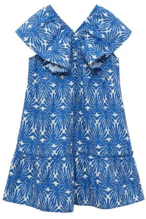 MANGO Korte jurk blauw