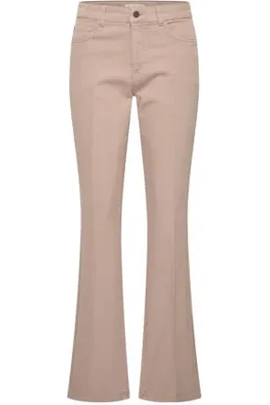Claudia Sträter CLAUDIA BY CLAUDIA STRÄTER low waist flared jeans beige