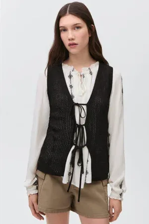 MANGO Gebreid vest