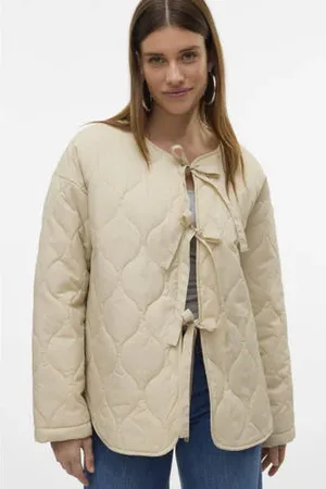 VERO MODA Zomerjas quilted ecru