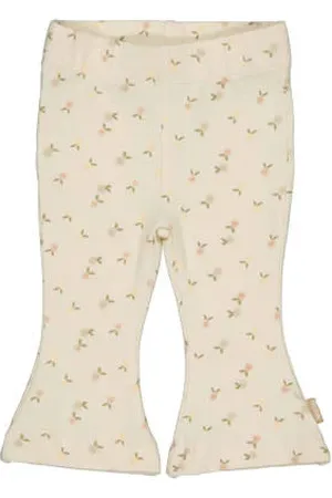 Quapi Newborn regular flared broek ecru