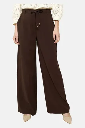 LolaLiza Exclusive wide leg regular waist palazzo broek